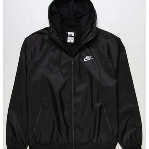 Nike Men's Black Windbreaker Jacket